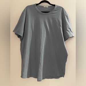 Buck Mason Pima cotton 2XL t shirt blue gray color basics neutral made in USA